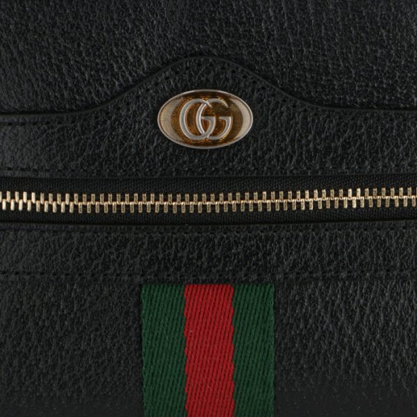 517350dj2dg1060 4 Gucci Ophidia Leather Mini Shoulder Bag Black