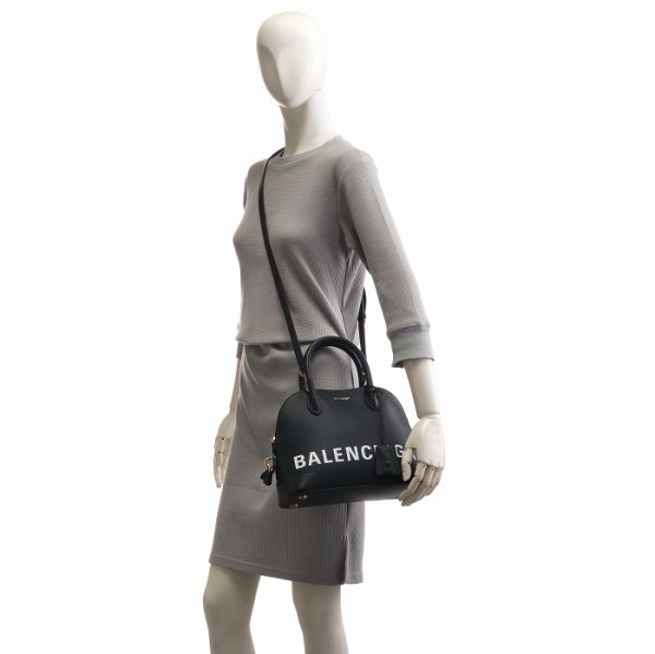 5188730otam1000 9 Balenciaga Ville Top Handle Shoulder Bag Black