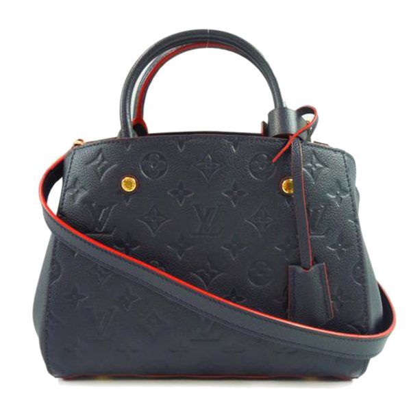 51975 1 Louis Vuitton Montaigne BB Enpriente Marine Rouge Bag Navy