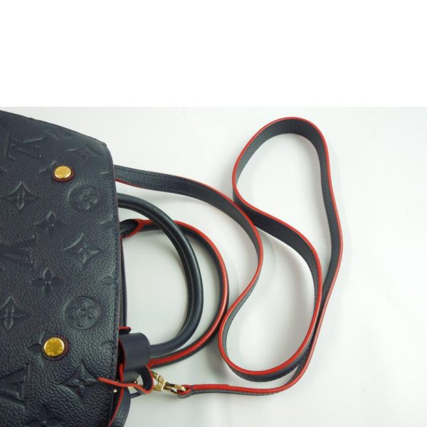 51975 4 Louis Vuitton Montaigne BB Enpriente Marine Rouge Bag Navy