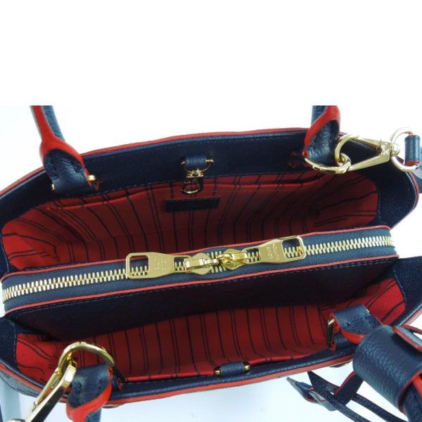 51975 5 Louis Vuitton Montaigne BB Enpriente Marine Rouge Bag Navy