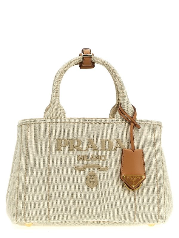 51d6ecad7f0f68f ju 1 PRADA Giardiniera Handbag Leather Beige