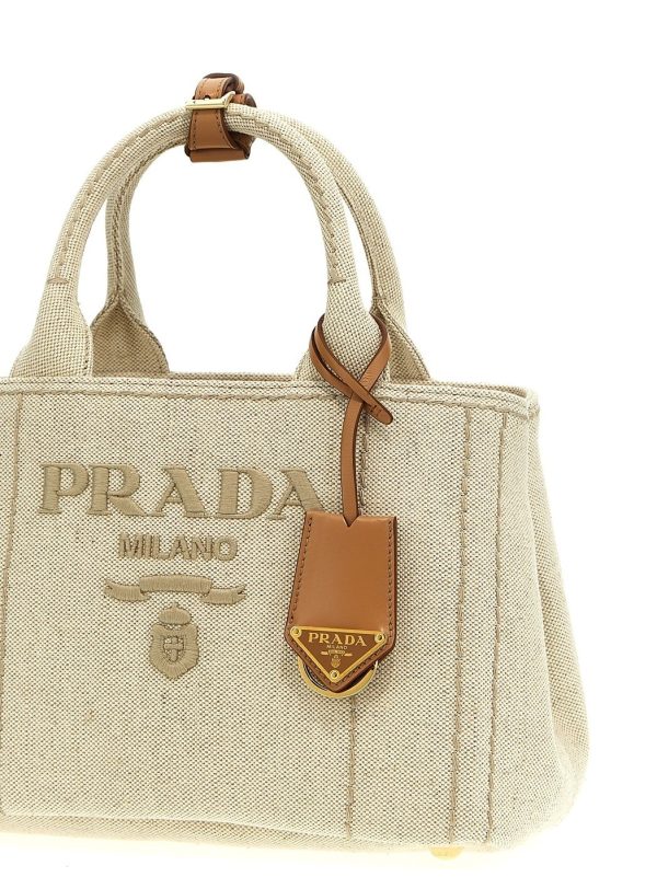 51d6ecad7f0f68f ju 3 PRADA Giardiniera Handbag Leather Beige