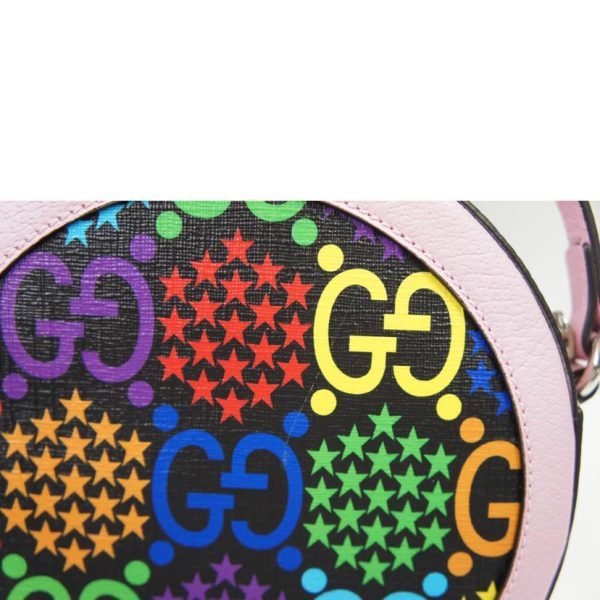 52046 7 Gucci GG Psychedelic PVC Shoulder Black