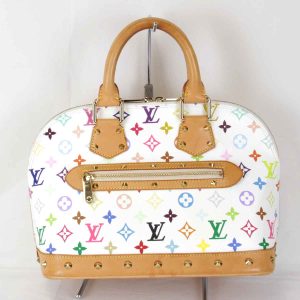 5205240609446t 1 Versace Baroque Printed Faux Leather Rock Cut Tote Bag