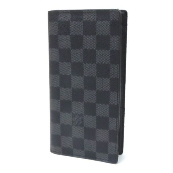 52452 1 Louis Vuitton Long Wallet Portrait Damie Graphite Black