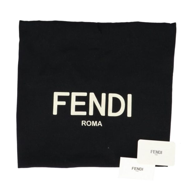 52466 6 Fendi Calf Leather 2 Way Shopping Bag Black