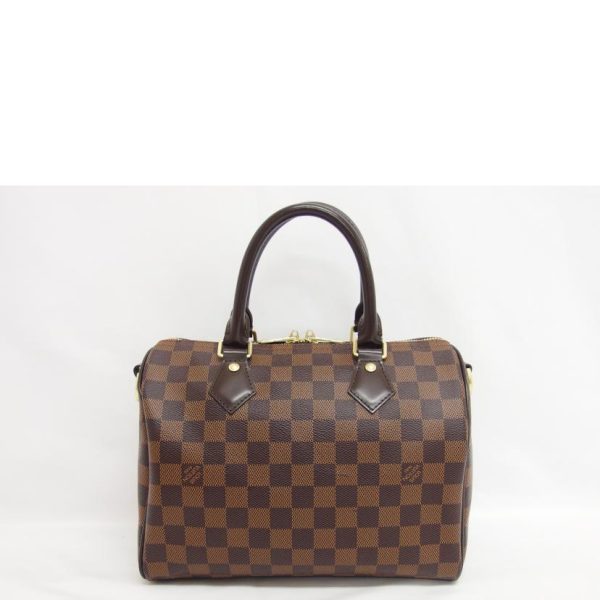 52979 2 Louis Vuitton Speedy Bandouliere 25 Damier Ebene Brown