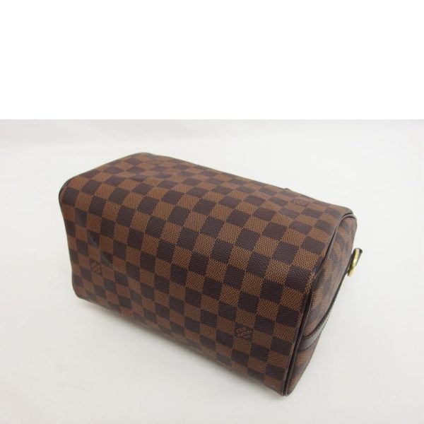 52979 3 Louis Vuitton Speedy Bandouliere 25 Damier Ebene Brown