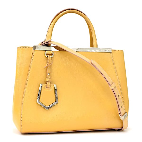 5300021884100140 1 Fendi Petit Toujour Patent Leather Handbag Yellow Beige