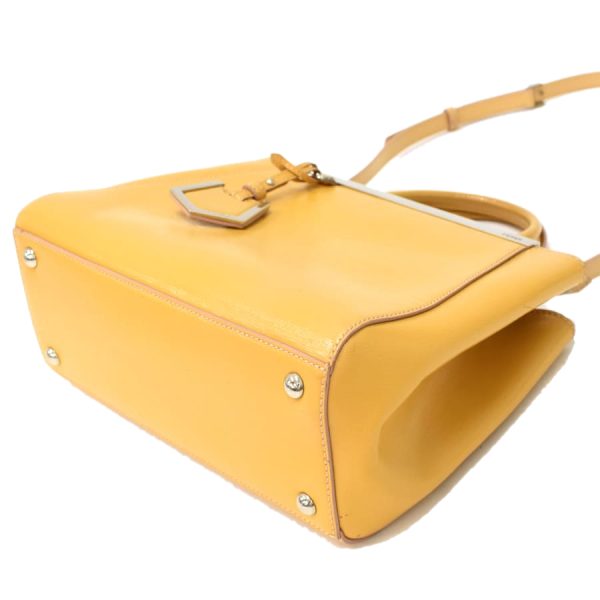 5300021884100140 5 Fendi Petit Toujour Patent Leather Handbag Yellow Beige