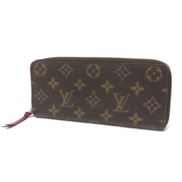 53027 1 Louis Vuitton Long Wallet Portrait Clemence Monogram Brown