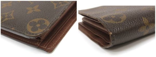 53062 6 Louis Vuitton Bifold Wallet Portfolio Monogram Brown