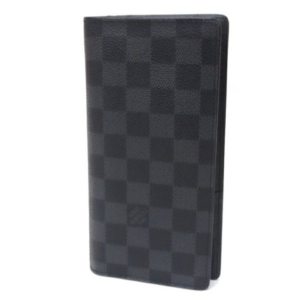 53066 1 Louis Vuitton Long Wallet Graphite Black