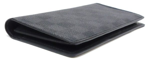 53066 3 Louis Vuitton Long Wallet Graphite Black