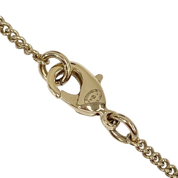 5331 4 Chanel Coco Mark Pearl Choker Pendant Gold