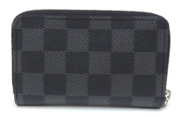 53534 2 Louis Vuitton Coin Case Zippy Damie Graphite Black