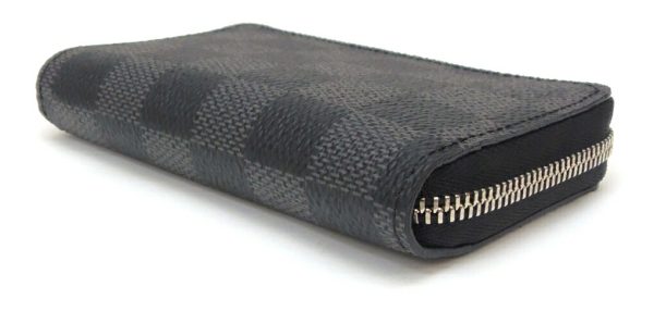 53534 3 Louis Vuitton Coin Case Zippy Damie Graphite Black