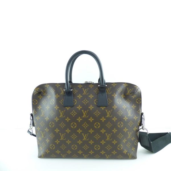 53773 2 Louis Vuitton Porte De Cumandour Monogram Macassar Bag Brown