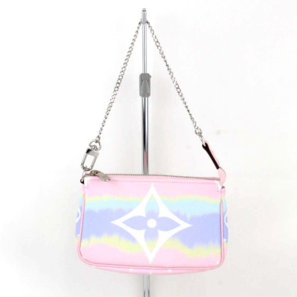 5395231207279t 1 Louis Vuitton Escal Mini Pochette Accessory Pouch PVC Coated Canvas Pastel