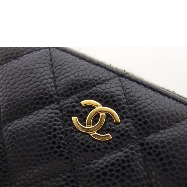 53994 8 Chanel Matelasse Caviar Skin Black