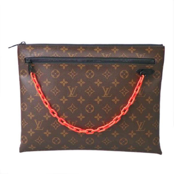 54304 1 Louis Vuitton Solarei Pochette Monogram Bag Brown