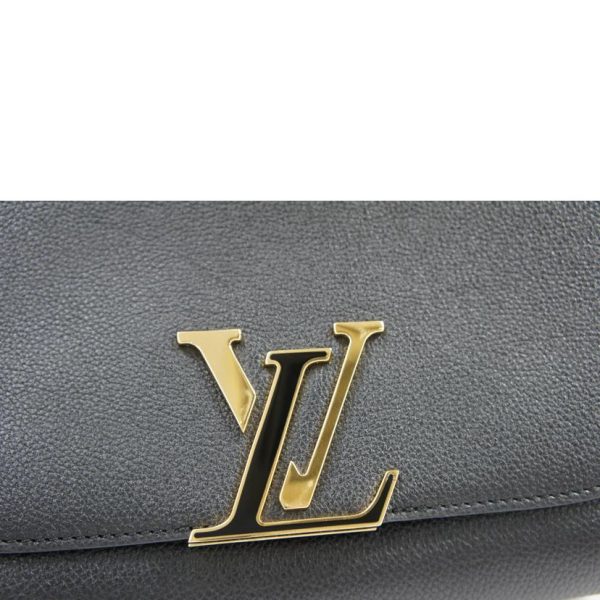 54538 6 Louis Vuitton Volta Taurillon Leather Bag Noir