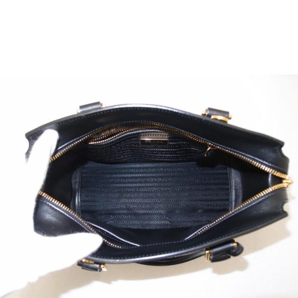 54621 5 Prada Saffiano 2WAY Tote Black