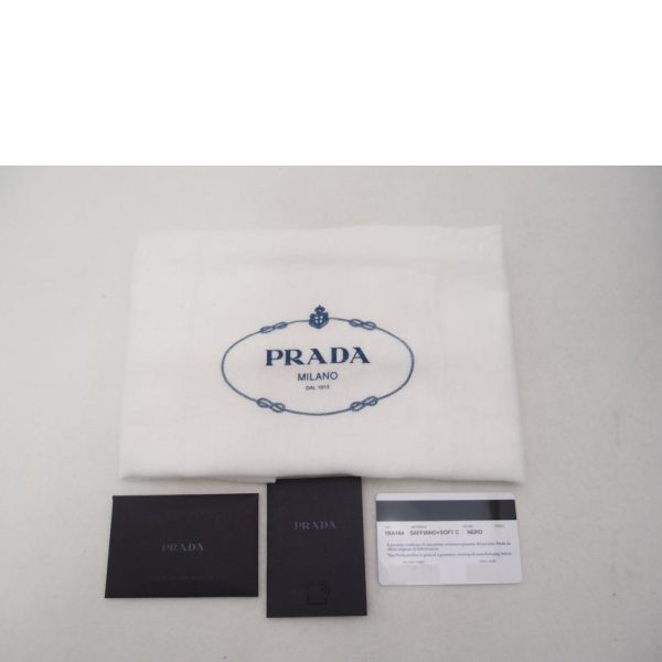 54621 6 Prada Saffiano 2WAY Tote Black