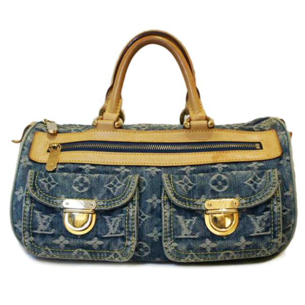 54788 1 Louis Vuitton Neo Speedy Monogram Denim Bag Blue