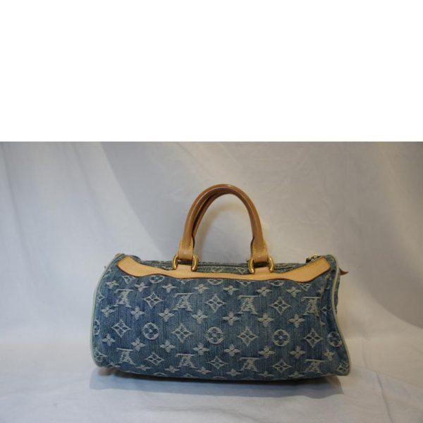 54788 2 Louis Vuitton Neo Speedy Monogram Denim Bag Blue