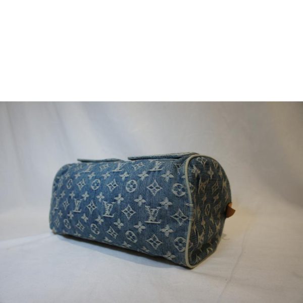 54788 3 Louis Vuitton Neo Speedy Monogram Denim Bag Blue