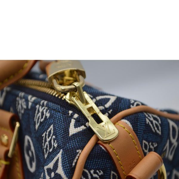 54845 10 Louis Vuitton Speedy 25 Handbag Blue