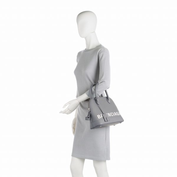 5506450otd31570 9 Balenciaga Ville Top Handle 2way Shoulder Bag Gray