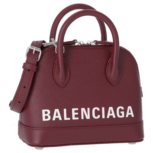 5506460otn36275 Balenciaga Ville Top Handle Shoulder Bag Bordeaux