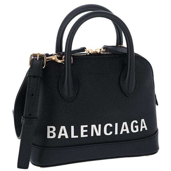 5506460otnm1090 Balenciaga Ville Top Handle Shoulder Bag Black