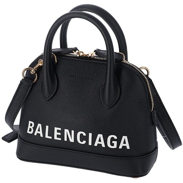 5506460otnm1090 1 Balenciaga Ville Top Handle Shoulder Bag Black