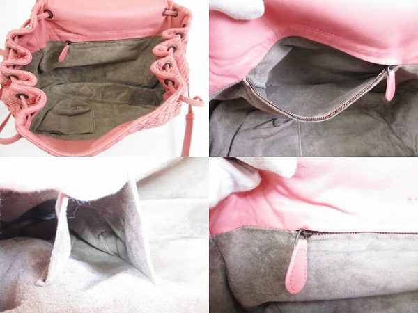 5512 9 Bottega Veneta Intrecciato Calf Leather Crossbody Bag Pink