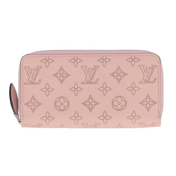 55215 1 Louis Vuitton Zippy Monogram Empreinte Leather Wallet Magnolia