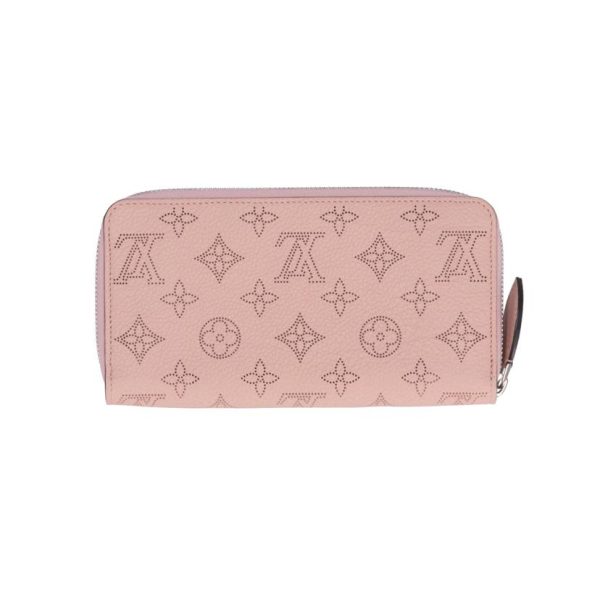 55215 2 Louis Vuitton Zippy Monogram Empreinte Leather Wallet Magnolia