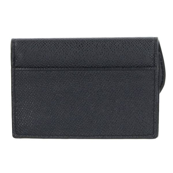 55275 240410 0360 2 Christian Dior Saddle Leather Bifold Card Case Black