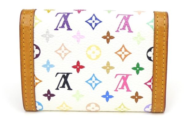 55281 2 Louis Vuitton Coin Case Portomone Plat Monogram Multicolor