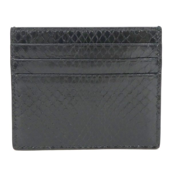 55433g 1 Bottega Veneta Card Case Python Black