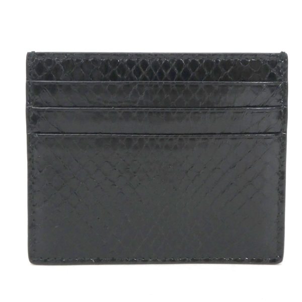 55433g Bottega Veneta Card Case Python Black