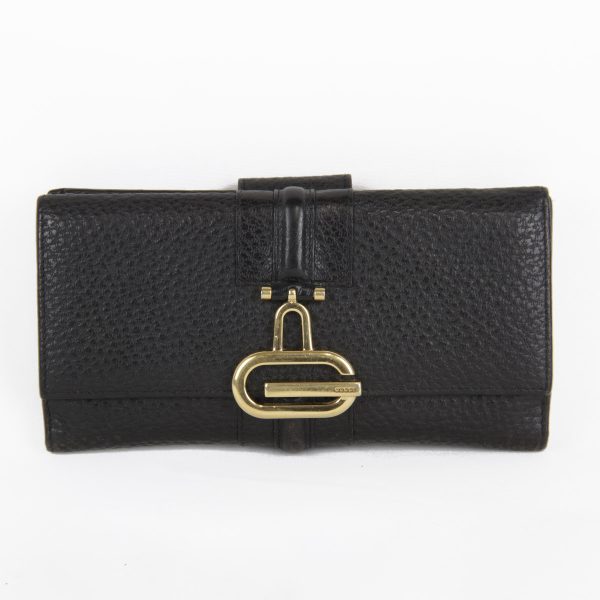 5544231207277t 1 Gucci Long Wallet Leather Black