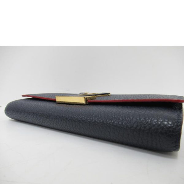 55550 3 Louis Vuitton Portefeuil Capucines Wallet Black