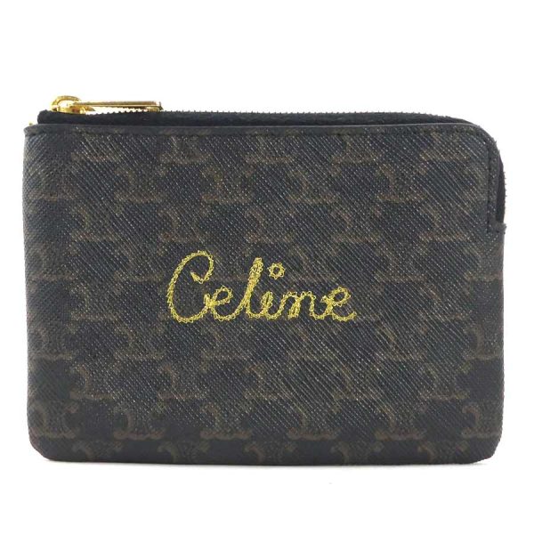 55674g Celine PVC Coin Case Brown