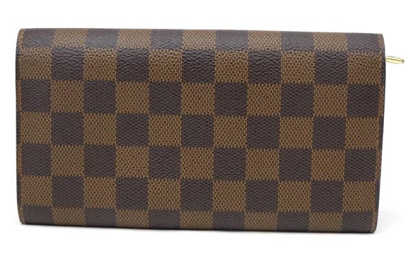 55794 2 Louisvuitton Long Wallet Pochette Damier Brown