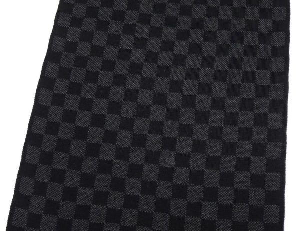 55806 5 Louis Vuitton Escharpe Petit Muffler Damier Graphite Black