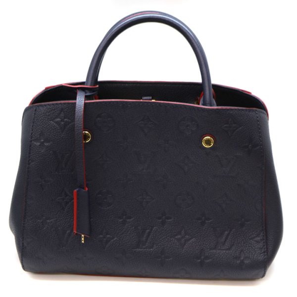 5618 2 Louis Vuitton Montaigne BB 2WAY Handbag Navy